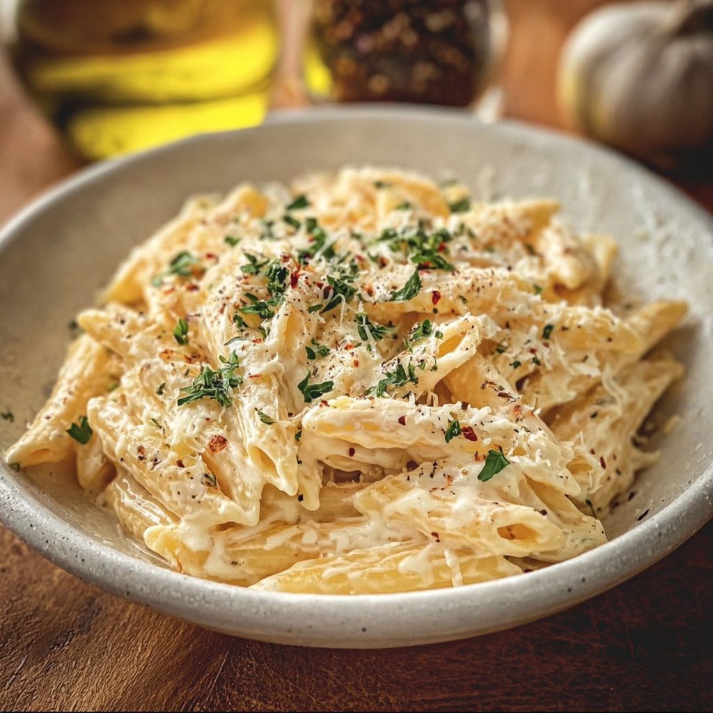 One Pot Creamy Garlic Pasta