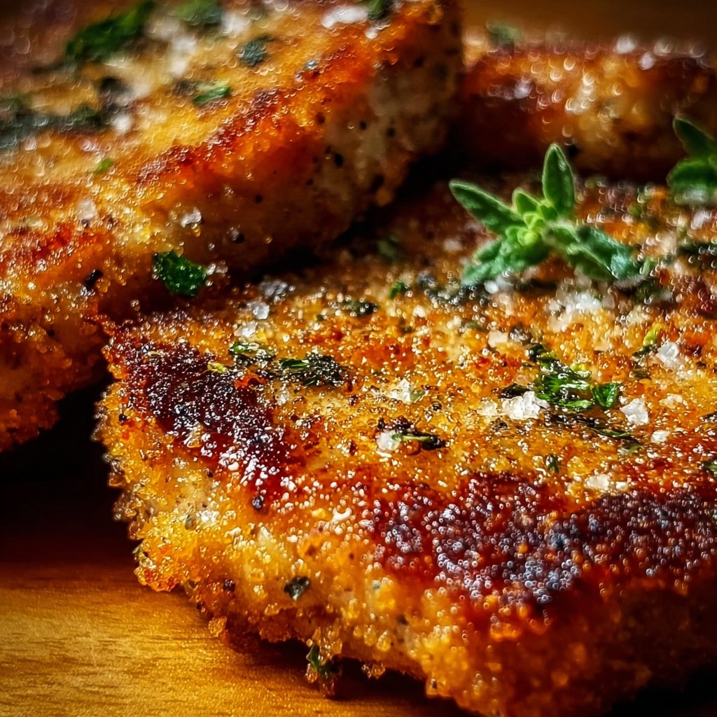 Crispy Baked Parmesan Pork Chops