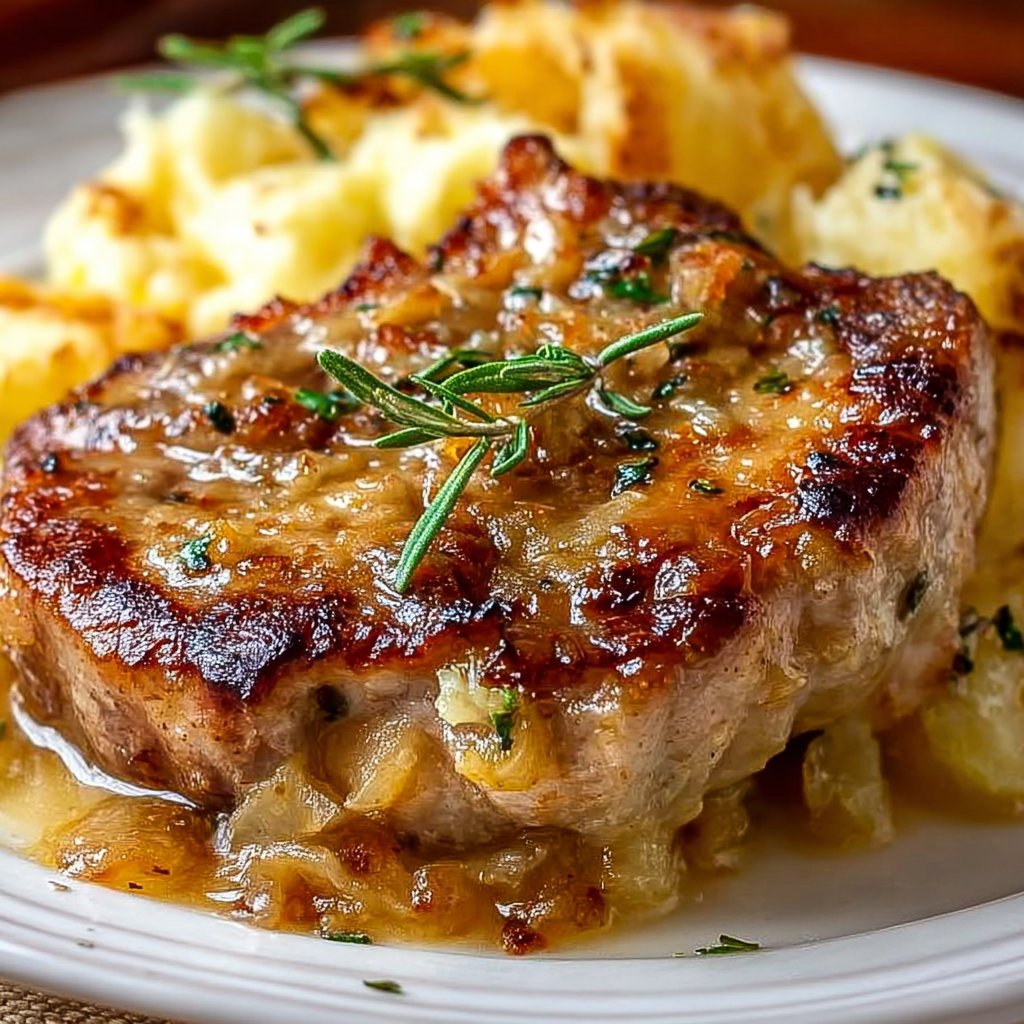 Smothered Pork Chop Scalloped Potato Casserole