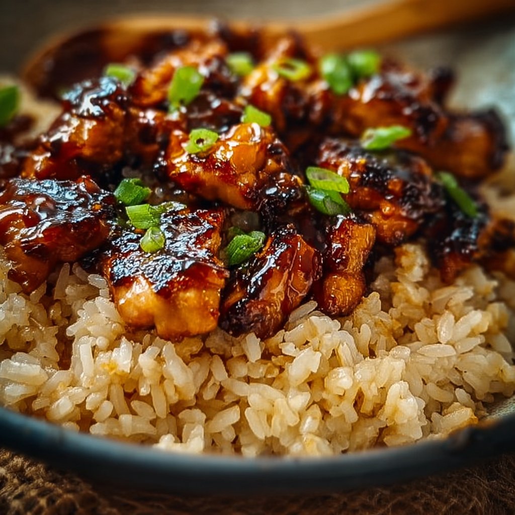 Honey BBQ Chicken Rice