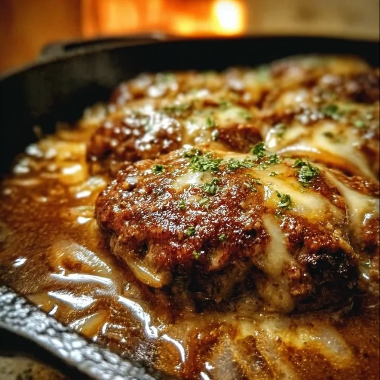 Amish Hamburger Steak Bake served with sides on a rustic table