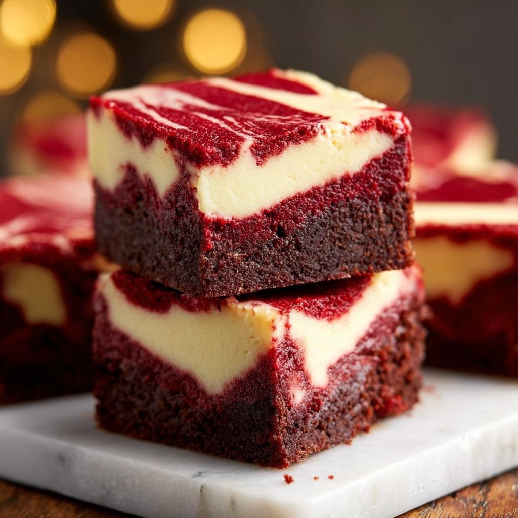 Red Velvet Cheesecake Brownies