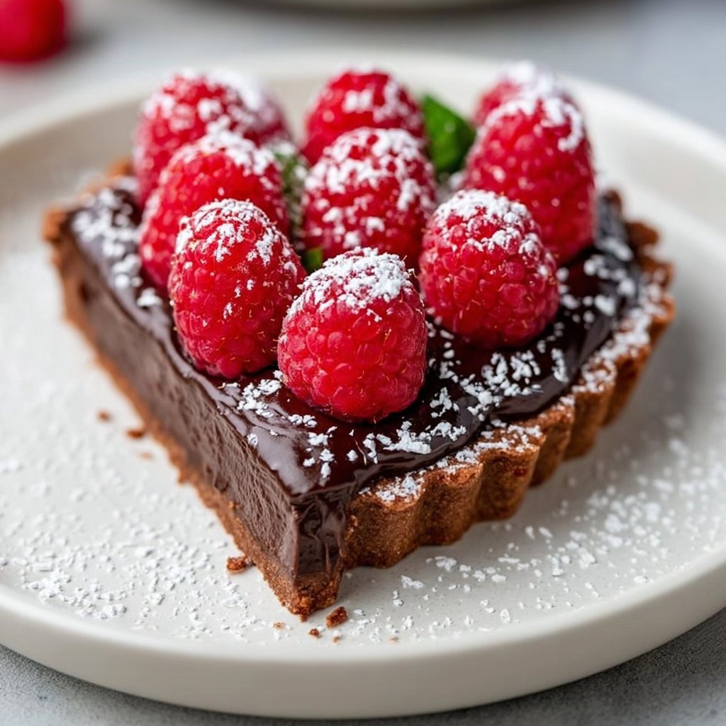 Easy Chocolate Raspberry Tart