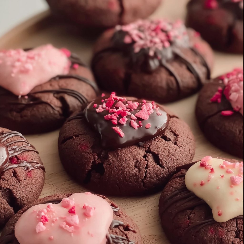 Valentine Ganache Cookies