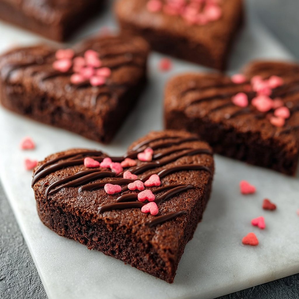 Heart Shaped Brownies