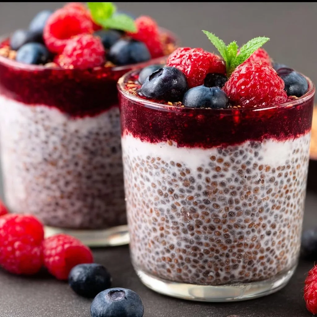 Berry Chia Seed Pudding