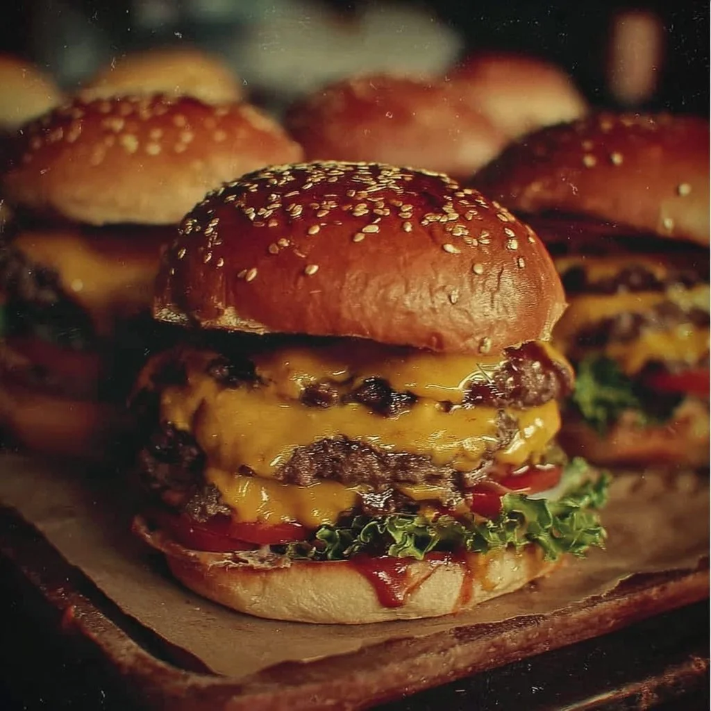 Delicious Crack Burgers served with fresh toppings and savory sauces