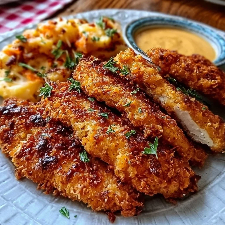 Plate of delicious crack chicken tenders ready to serve for dinner