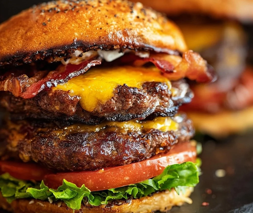 Crispy Bacon Burgers - The Secret to the Best Homemade Burger