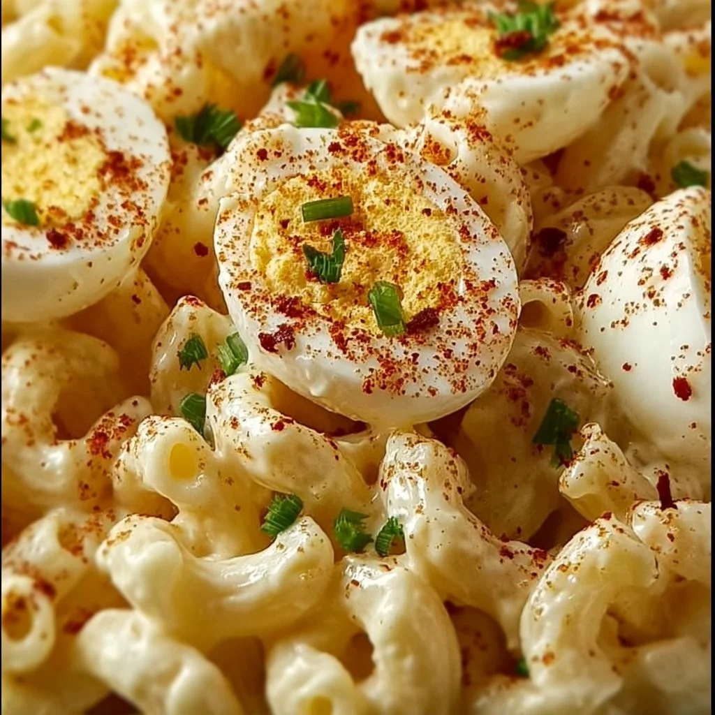 Deviled Egg Macaroni Salad