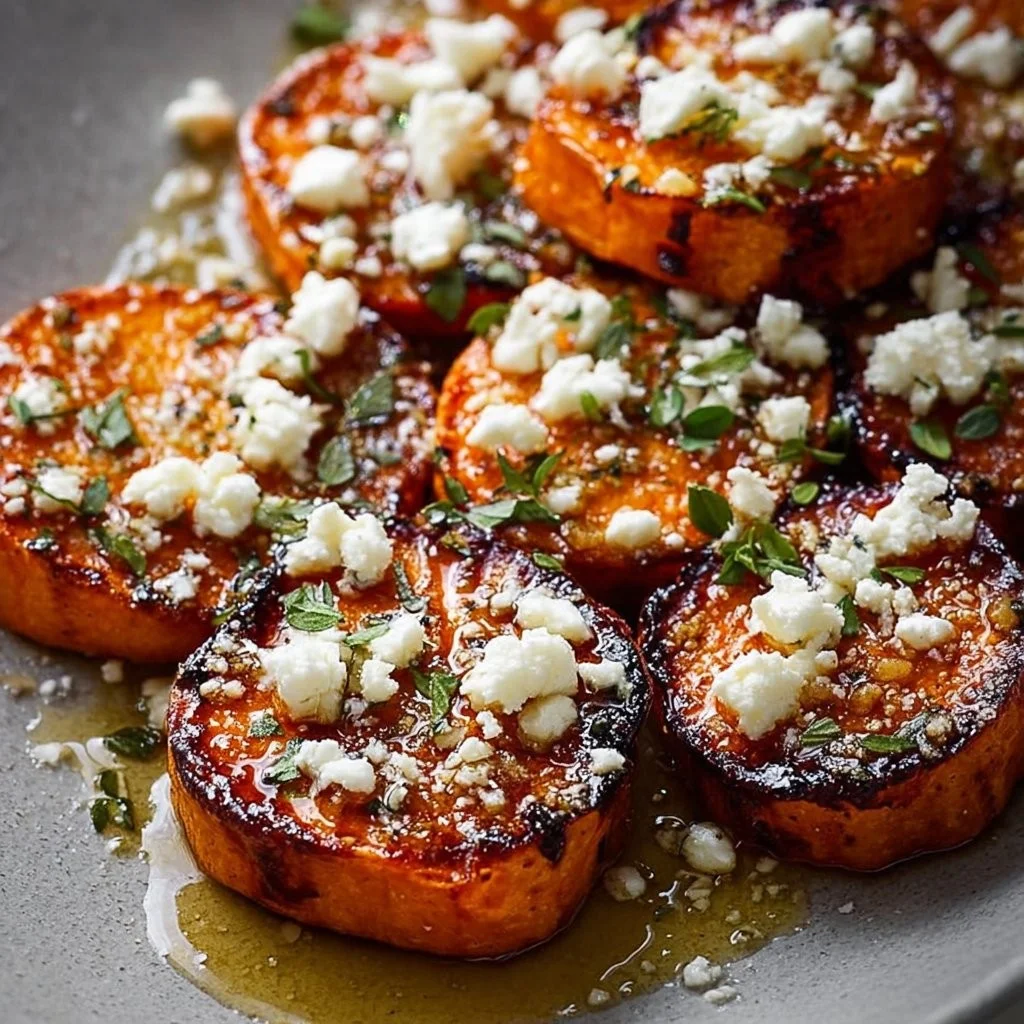 Gourmet Honey Feta Sweet Potato Rounds