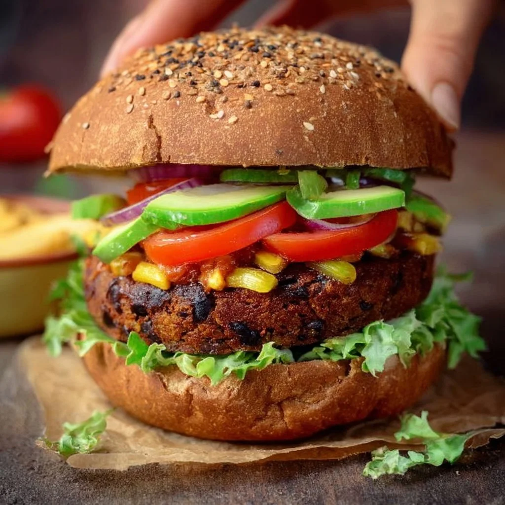 Hearty Vegan Black Bean Burger