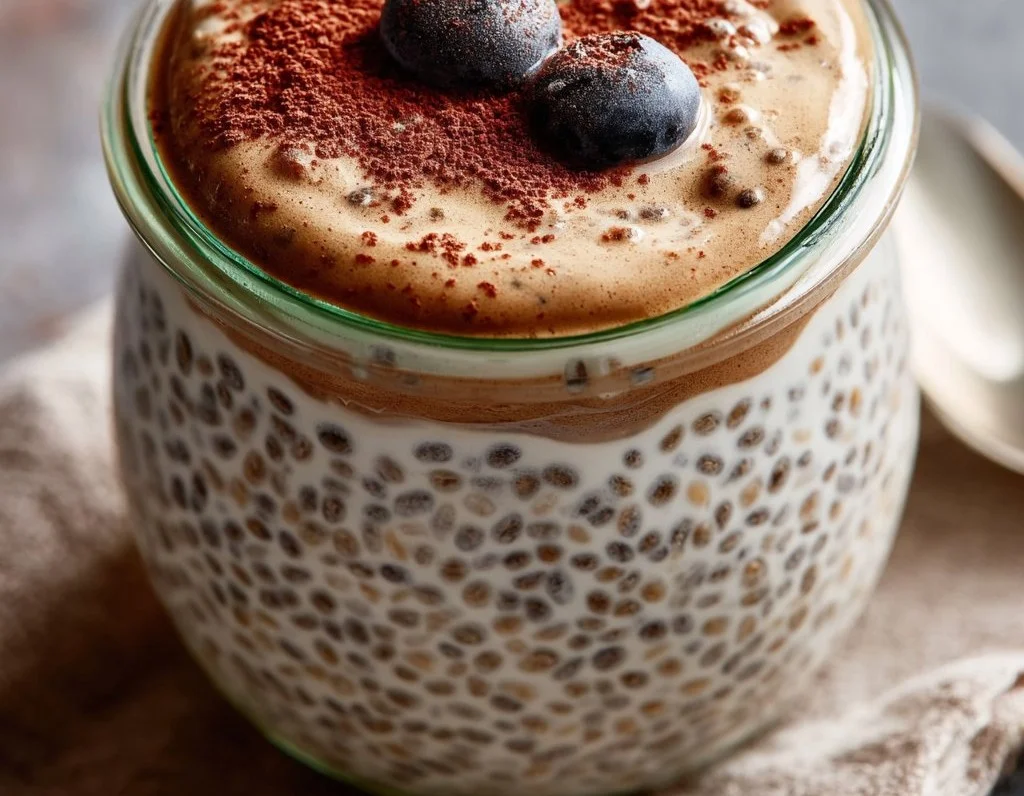 High-Protein Vanilla Chia Pudding Jar