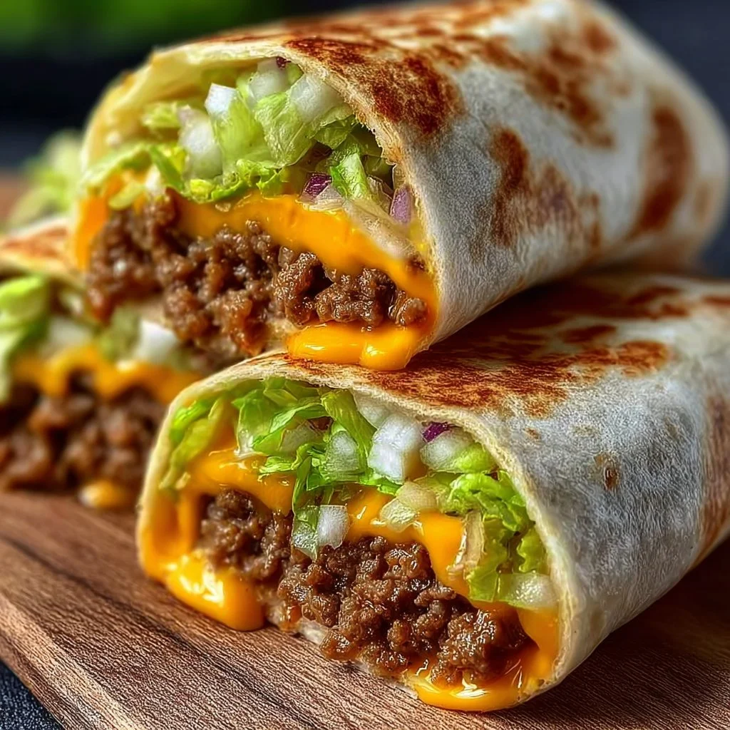 Homemade Big Mac Wraps
