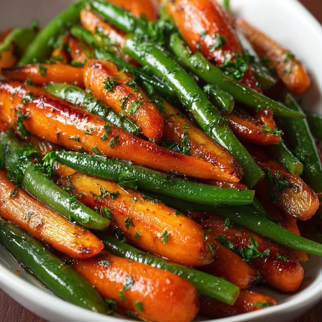 Honey Glazed Carrots & Green Beans