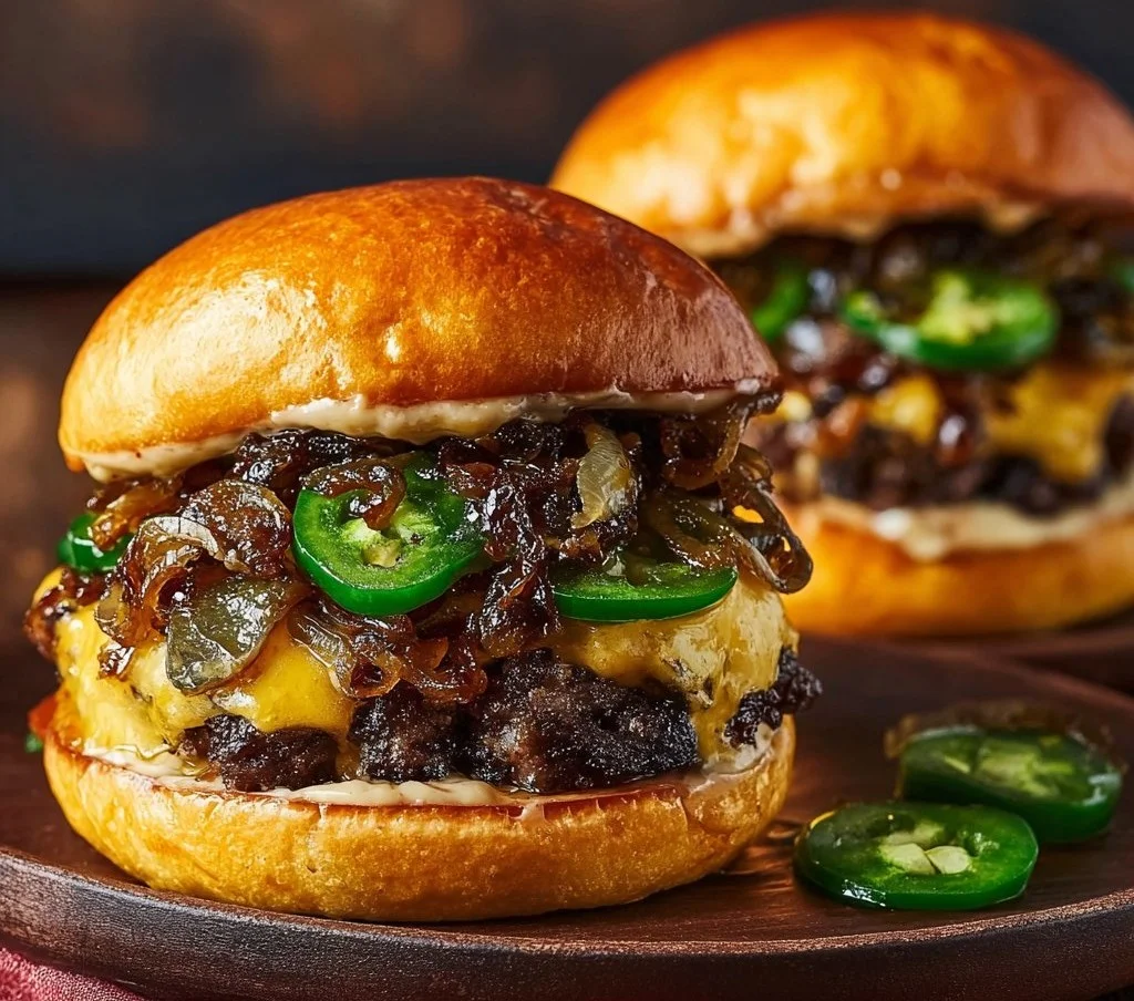 Jalapeño-Onion Smash Burgers