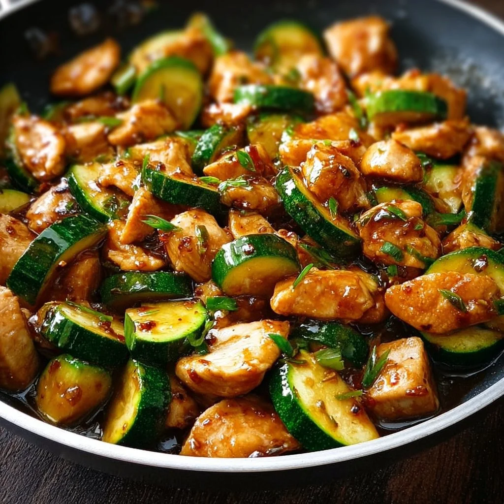 Simple Chicken Zucchini Stir Fry