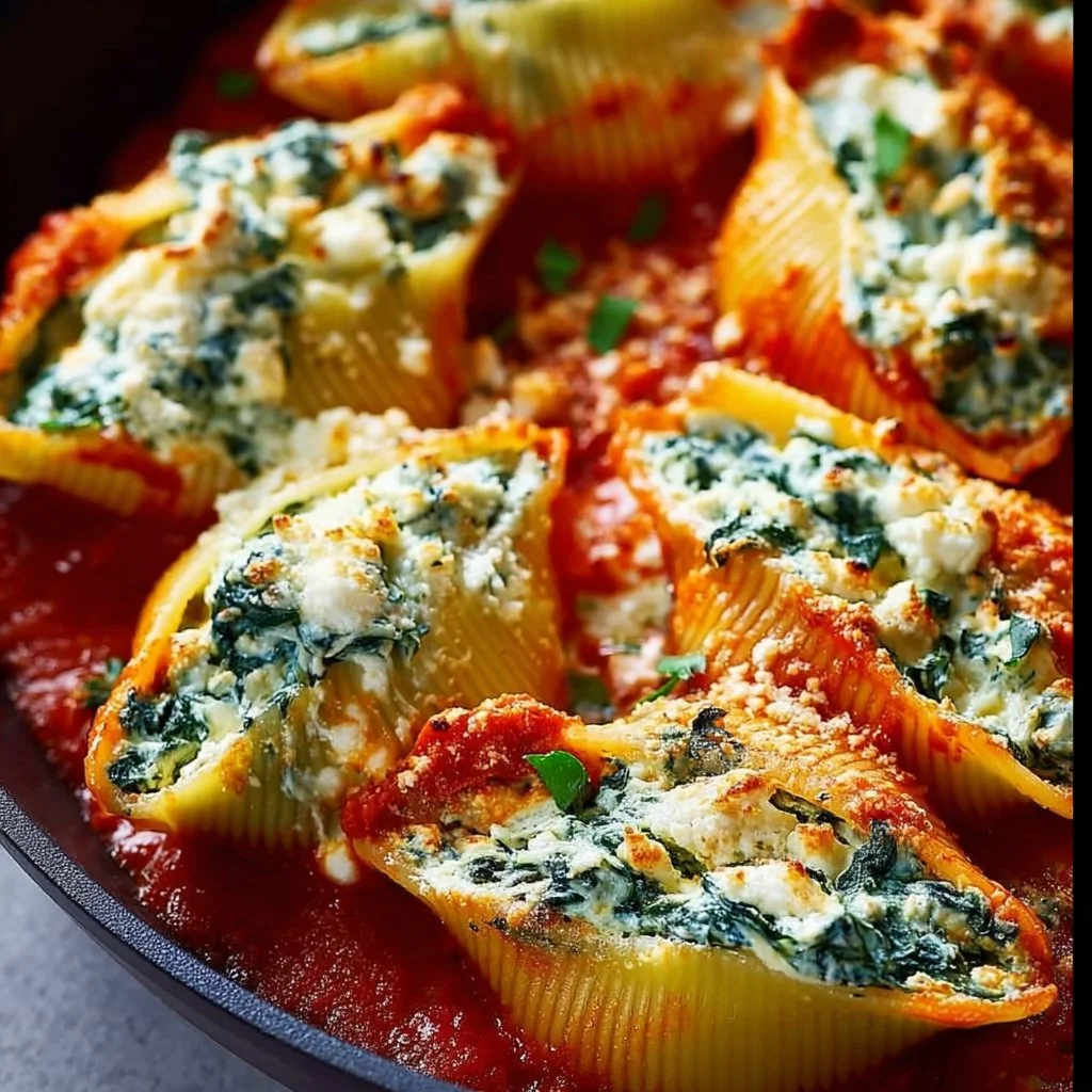 Spinach and Ricotta Stuffed Shells