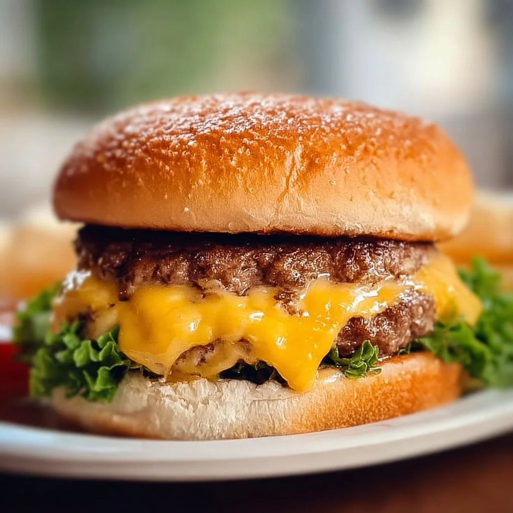 Delicious Wisconsin Butter Burgers with melted butter on a grilled patty