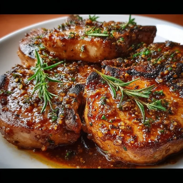 Crockpot brown sugar garlic pork chops with a glaze of brown sugar and garlic