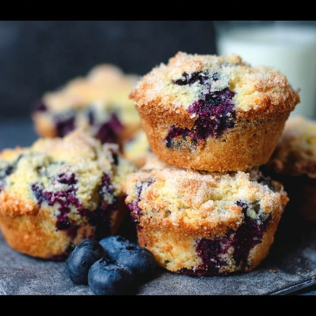 Delicious gluten-free blueberry muffins fresh out of the oven