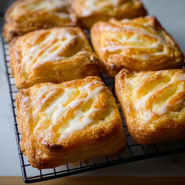 Delicious gluten-free cheese danish with creamy filling and flaky pastry.