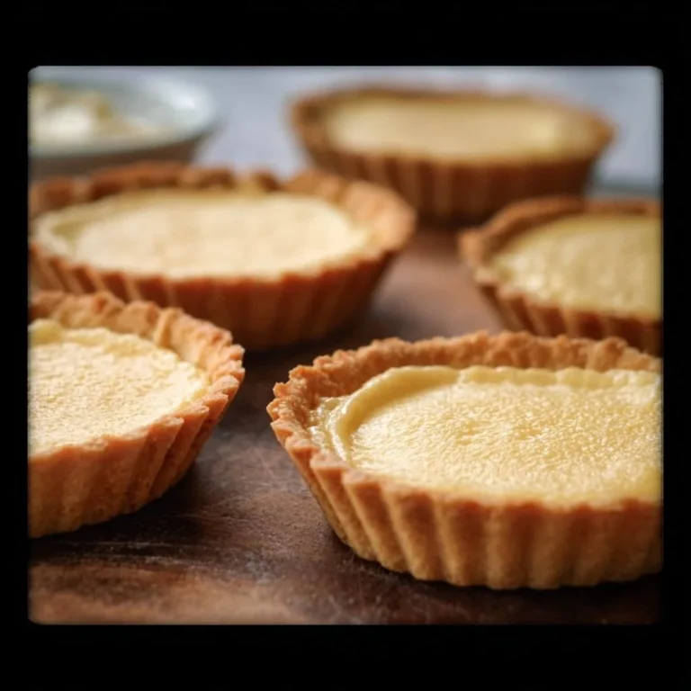 Gluten-free tart shells ready for filling with fresh fruits and creams