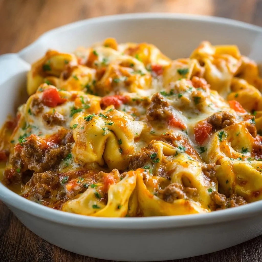 Cheesy Taco Tortellini Bake: The Ultimate Family Casserole!