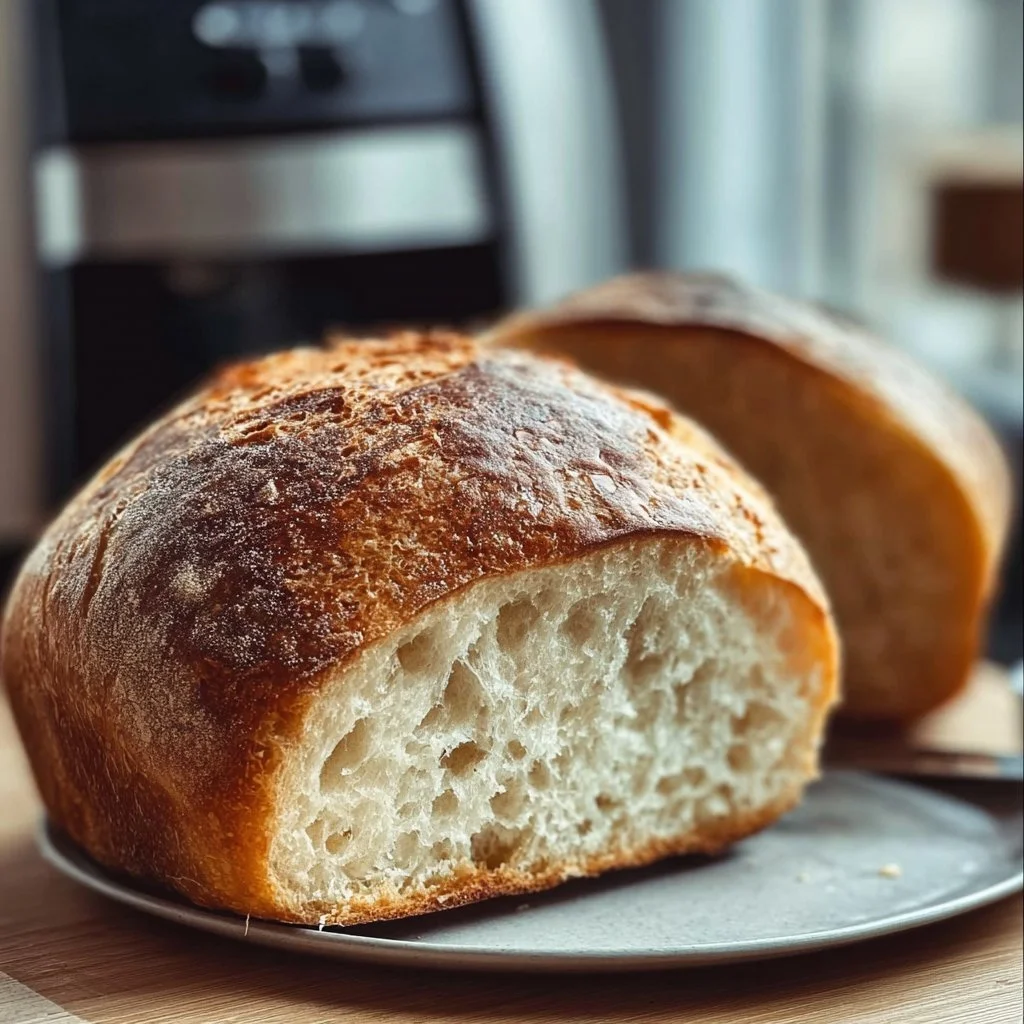 Leckeres Airfryer-Brot frisch aus der Heißluftfritteuse in 30 Minuten zubereitet