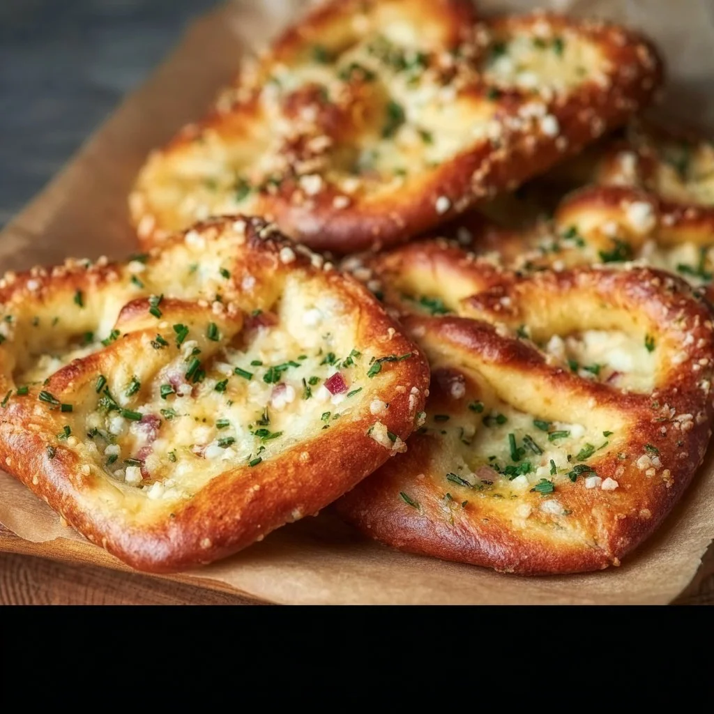 Flammkuchen Brezeln - Partysnack