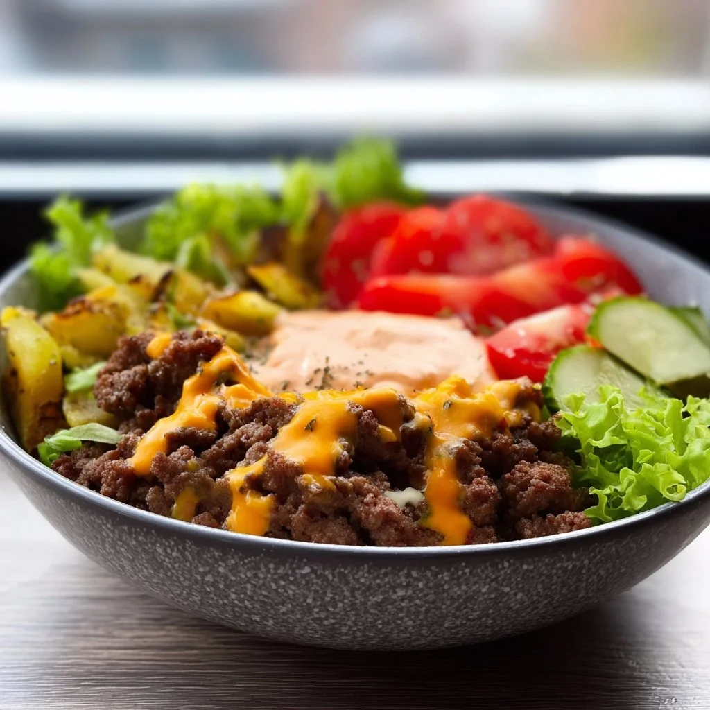 Gesunde Burger Schüssel