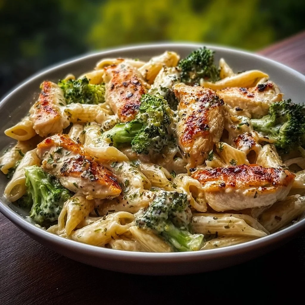 Hähnchen-Brokkoli-Pasta