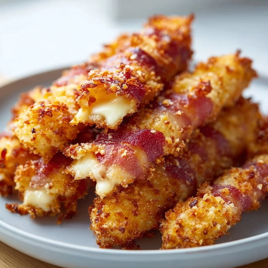 Knosprige Speck-Käse-Sticks als perfekter Snack für Feiern
