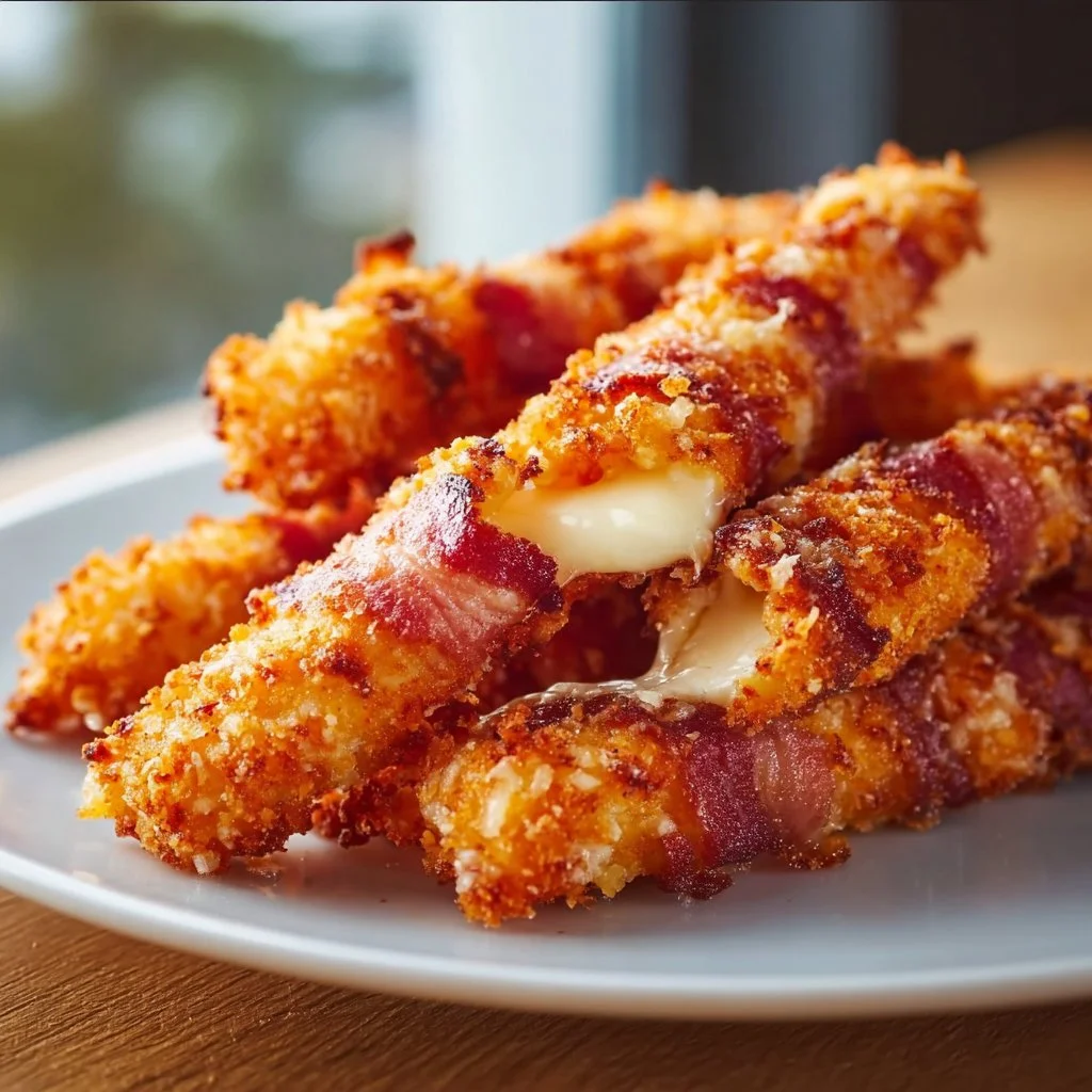 Knusprige Speck-Käse-Sticks