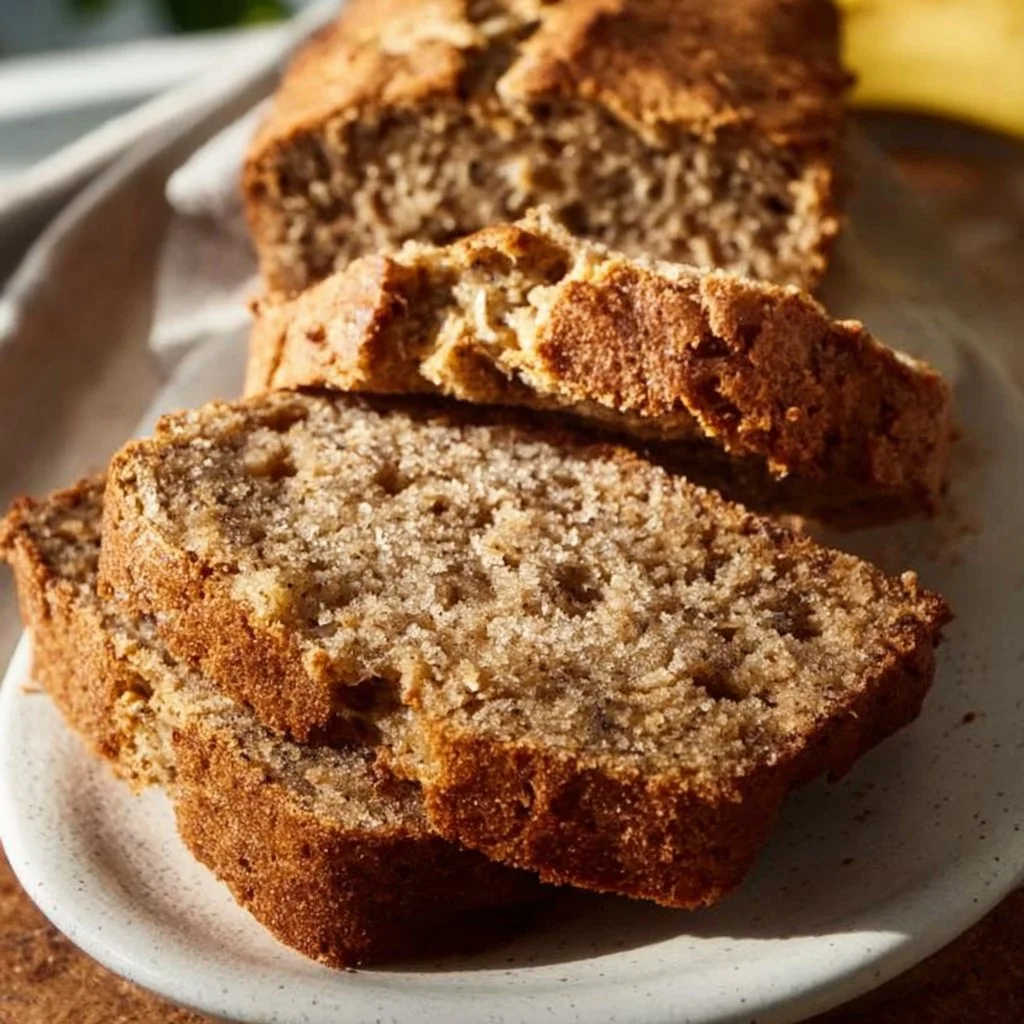 Einfaches veganes Bananenbrot Rezept mit reifen Bananen und pflanzlichen Zutaten