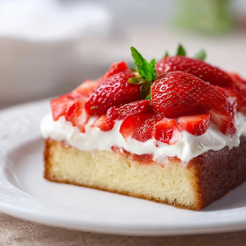 Erdbeerkuchen vom Blech