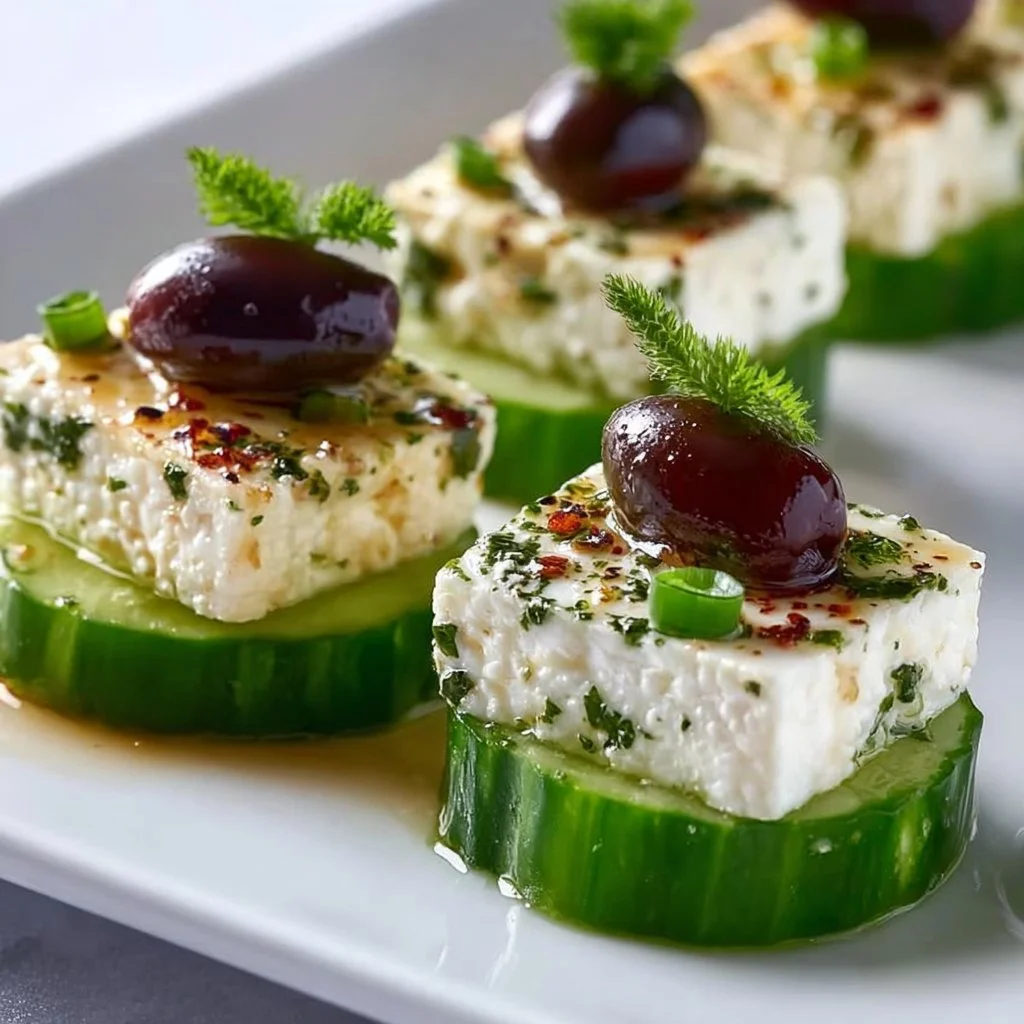 Feta-Gurke-Häppchen