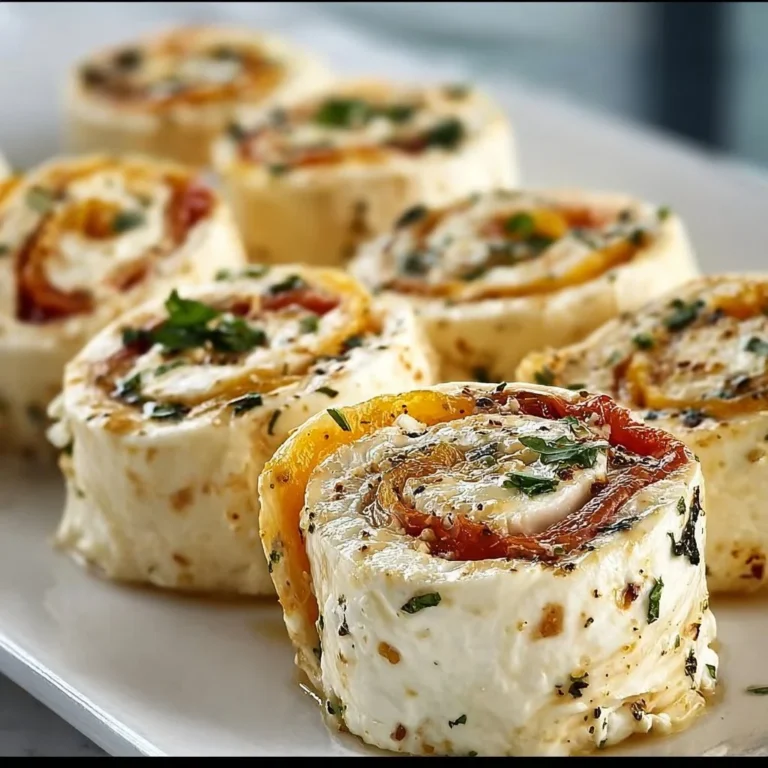 Feta-Röllchen gefüllt mit frischen Kräutern und serviert auf einem Teller