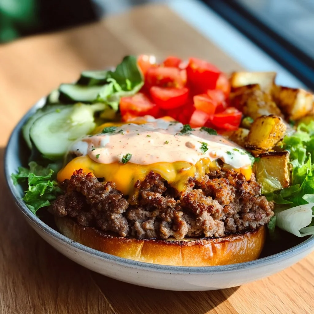 Gesunde Burger Schüssel