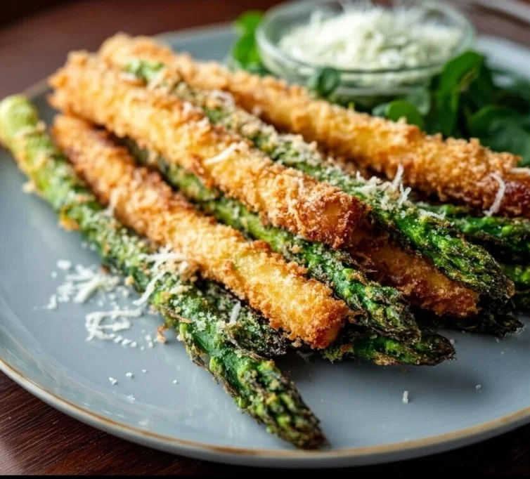 Knuspriger Parmesan Spargel