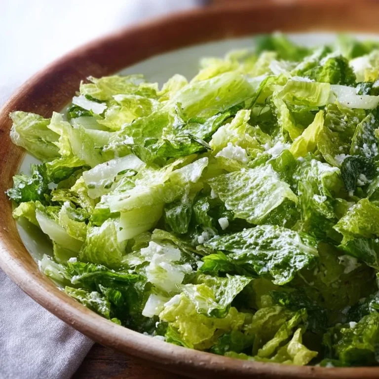 Schüssel mit Maroulosalata, griechischem Lattichsalat mit frisch geschnittenen Zutaten.