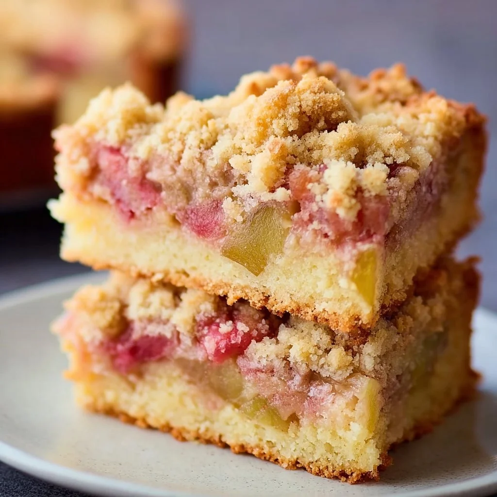 Rhabarberkuchen mit Streusel