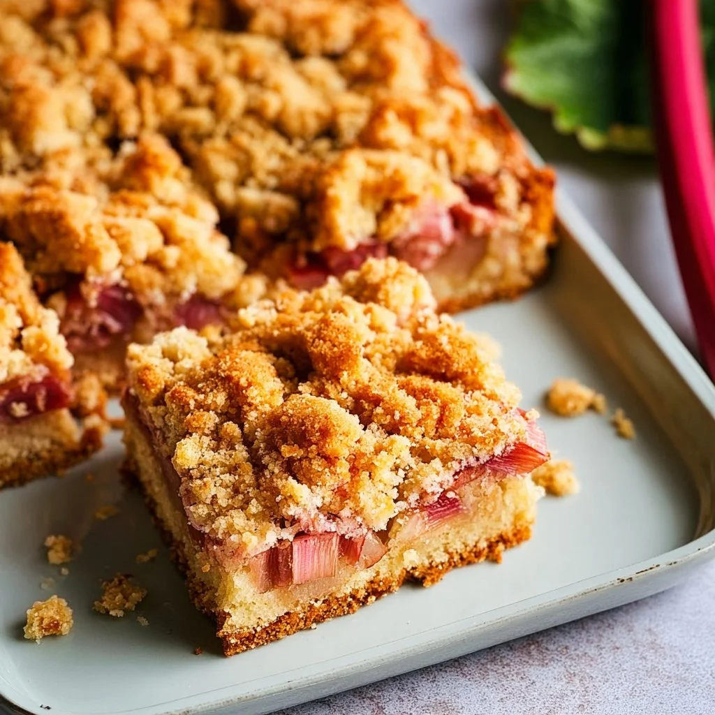 Rhabarberkuchen mit Streusel