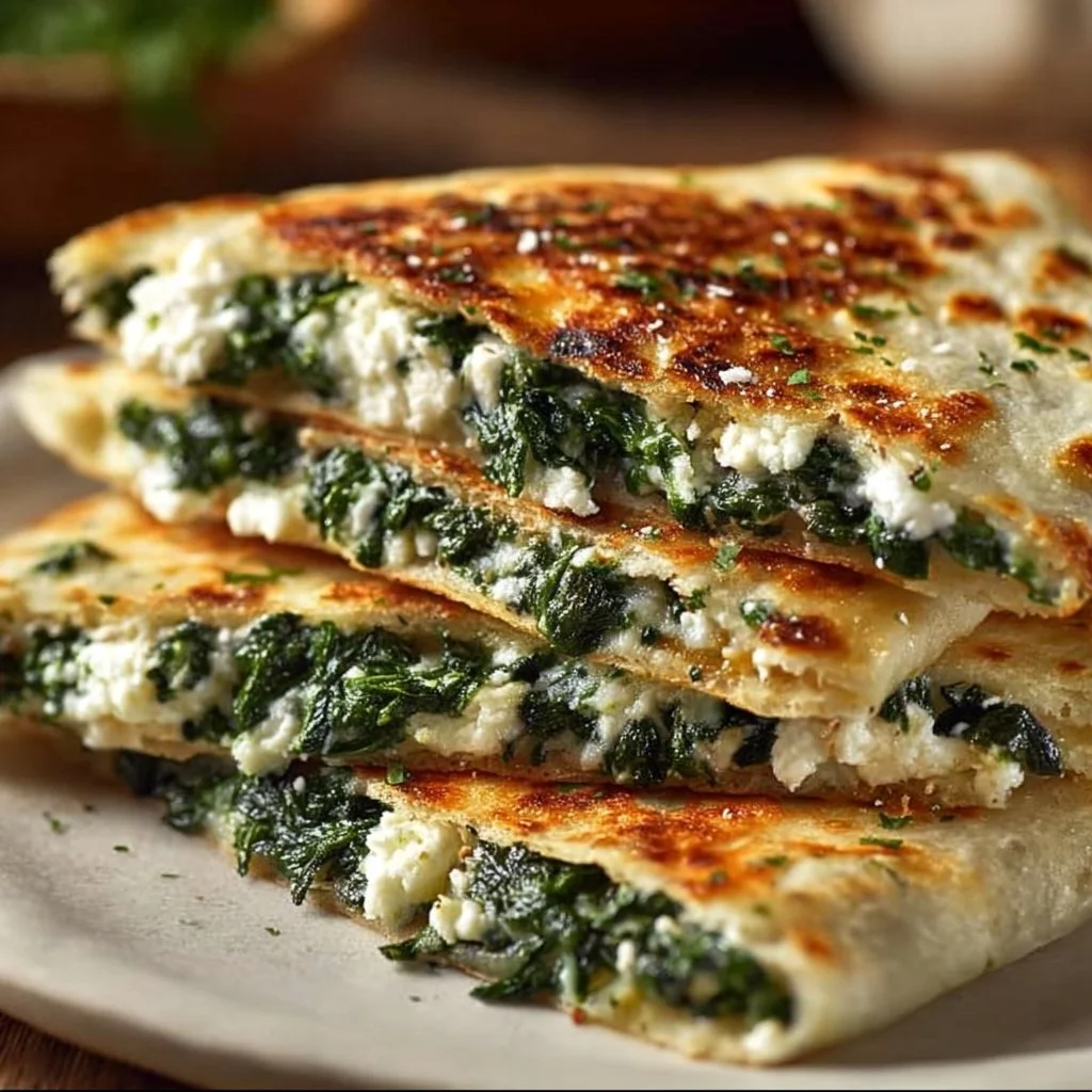 Spinat-Feta-Quesadillas