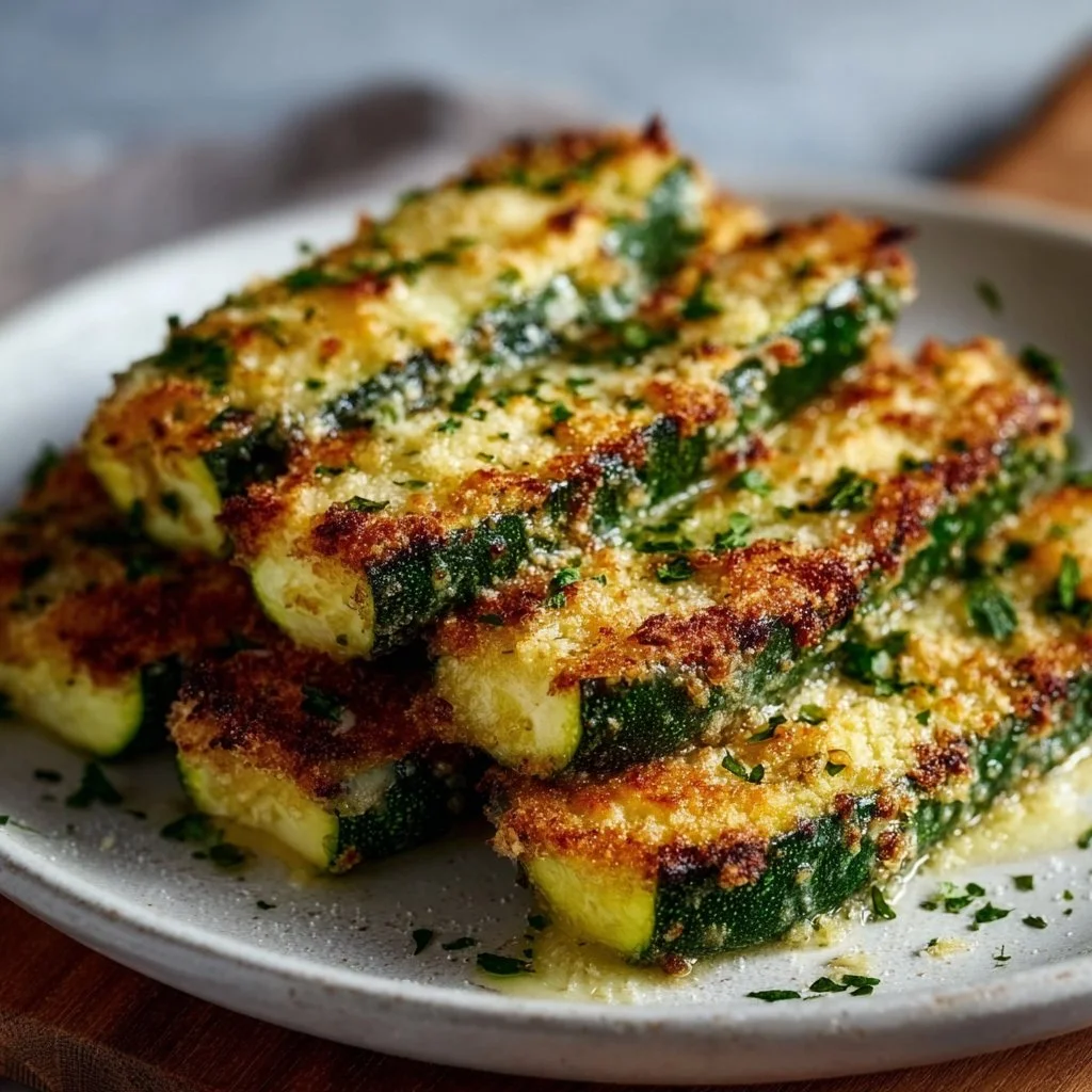 Gebackene Parmesan-Zucchini