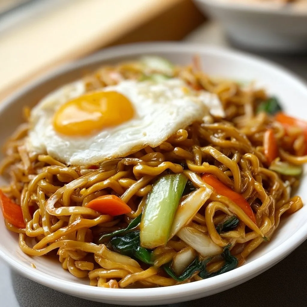 Gebratene Nudeln nach chinesischer Art mit Ei und Gem&uuml;se: Ein Unglaubliches Ultimatives Rezept