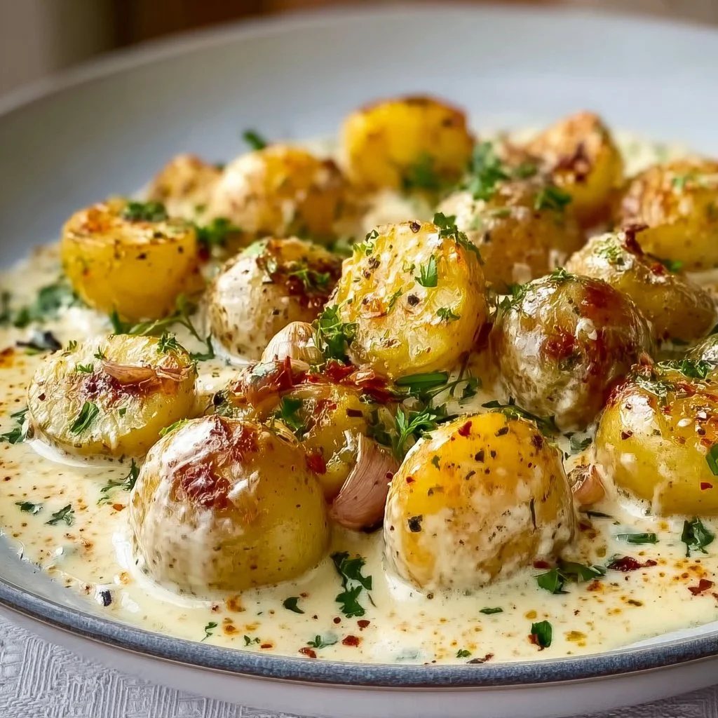 Kartoffeln in Knoblauch Sahnesauce in 30 Minuten fertig gemacht! - Kochen Mit Uns