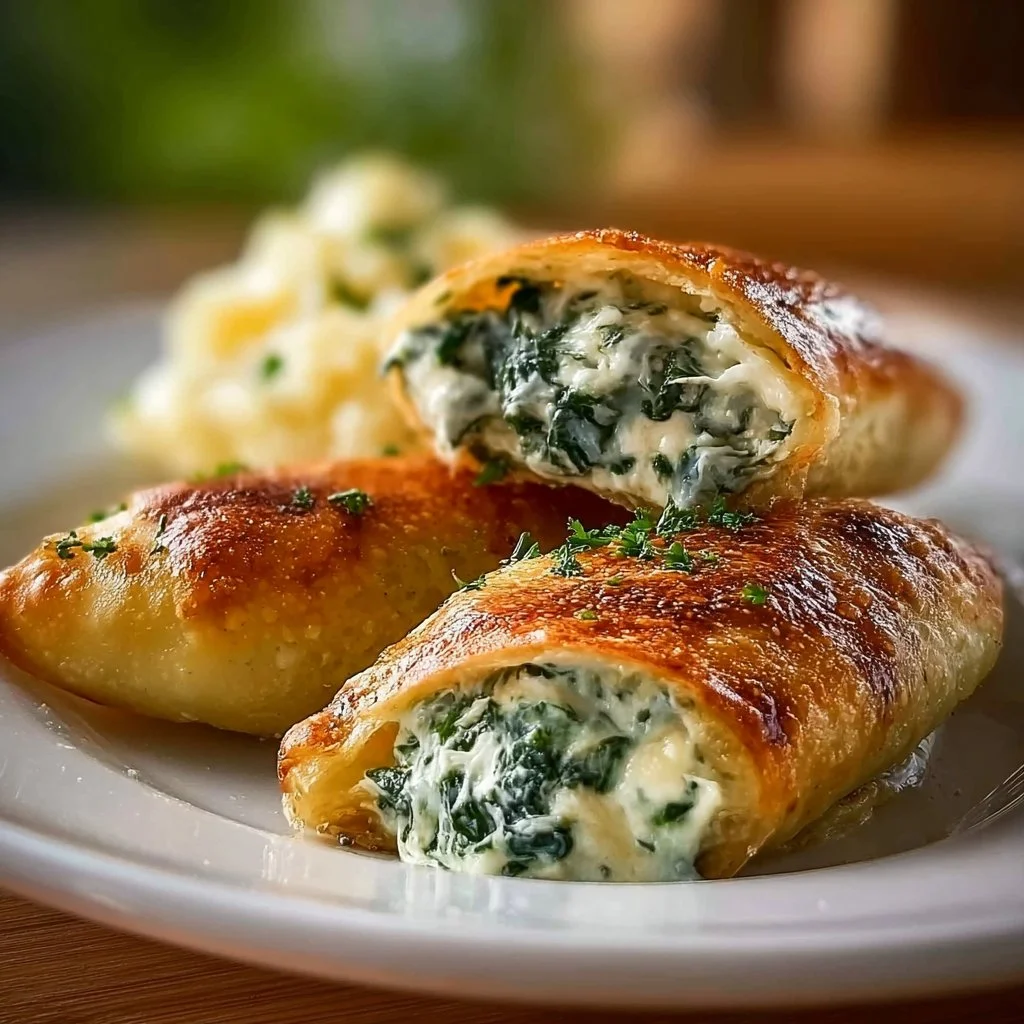Kartoffeltaschen mit Spinat-Frischk&auml;se