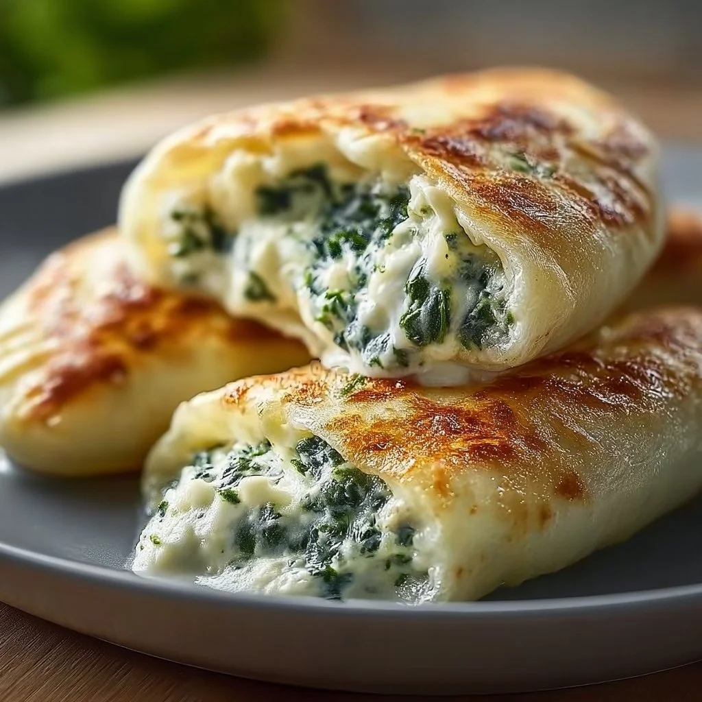 Kartoffeltaschen mit Spinat-Frischkäse