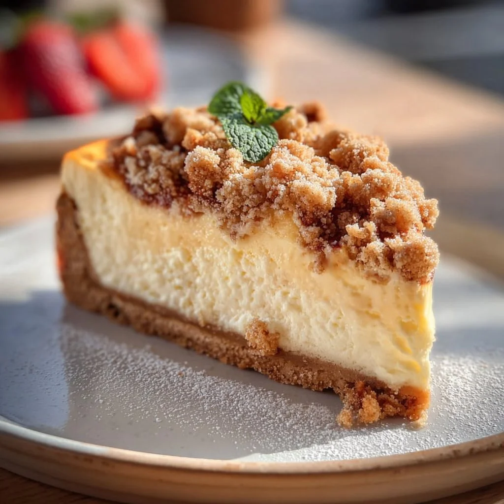 K&auml;sekuchen mit Streusel